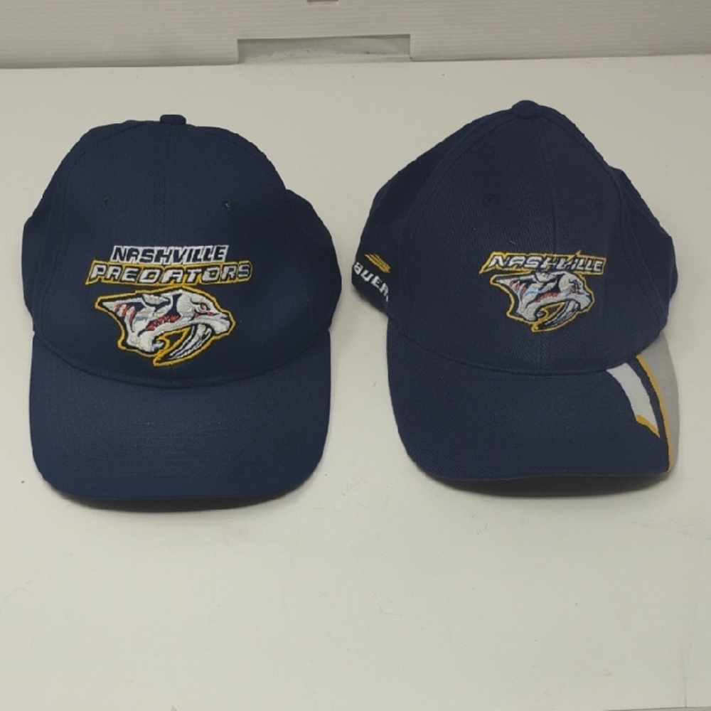 Lot Of 2 Nashville Predators Blue Caps